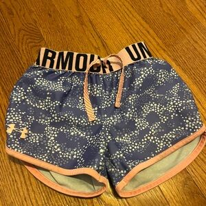 Under Armour Blue and Pink Athletic Shorts